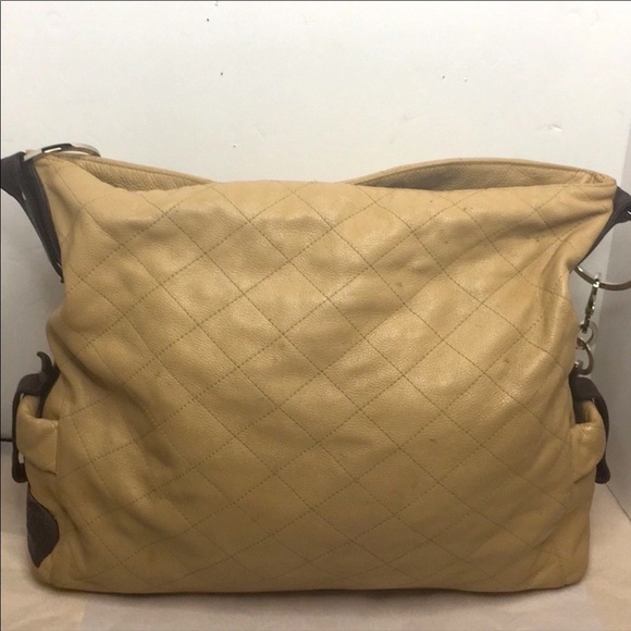 My Flat in London Leather Quilted Hobo Bag - Picture 1 of 10